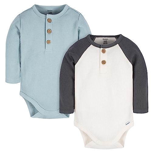 Gerber Baby Boy's 2-Pack Long Sleeve Onesies