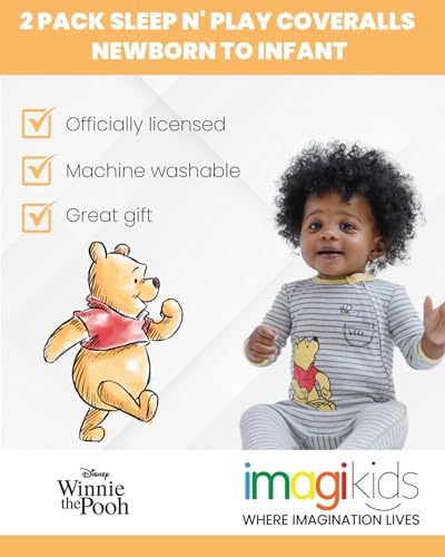 Disney Winnie the Pooh Baby Boys Coveralls 0-3 Months
