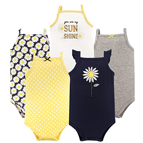 Daisy Sleeveless Cotton Bodysuit for Infants