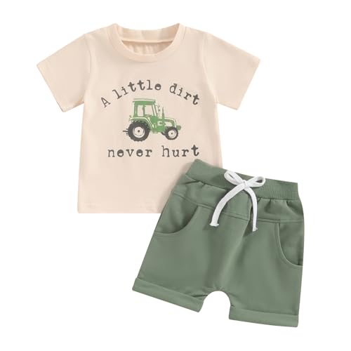 Summer Outfit Set for Boys - Beige