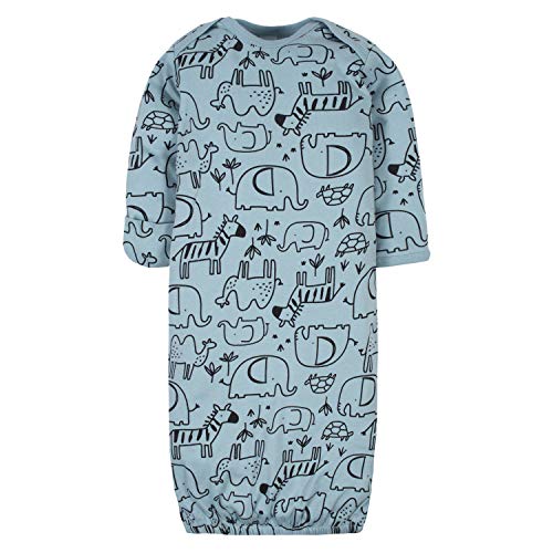 Jungle Blue 4-Pack Sleeper Gowns for Babies