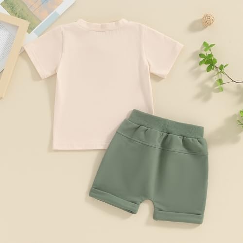 Summer Outfit Set for Boys - Beige