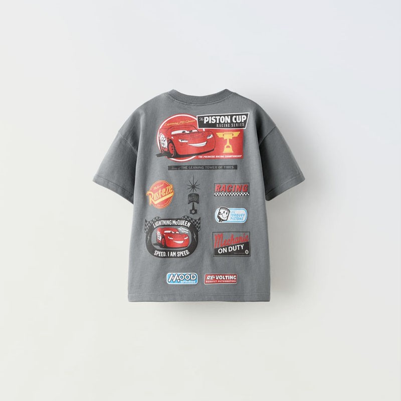 Boys' Casual Car Print Summer T-shirt
