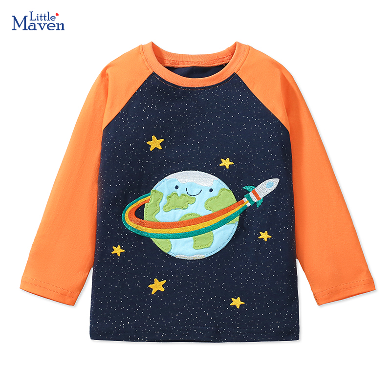 Cute Cartoon Space T-Shirts for Kids