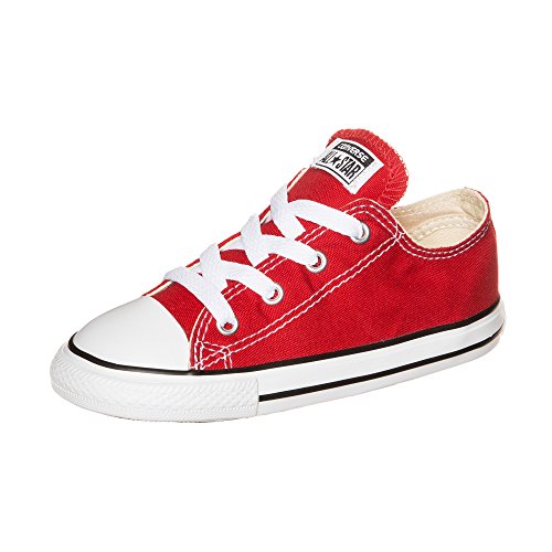 Red Converse Chuck Taylor Low Top Sneakers for Kids