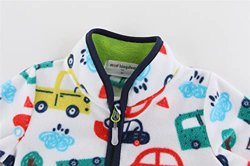 Mud Kingdom Pink Leopard Fleece Jacket for Toddlers