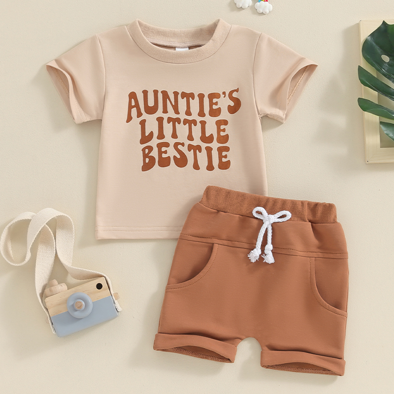 Girl Summer Outfit Set - T-Shirt & Shorts
