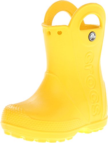Yellow Crocs Handle It Rain Boots for Kids