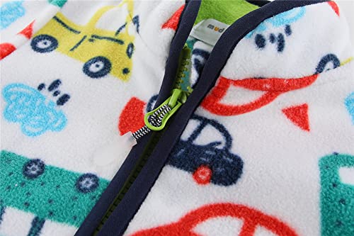 Mud Kingdom Pink Leopard Fleece Jacket for Toddlers