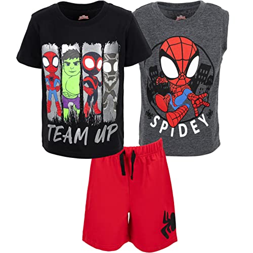 Spidey and Friends Toddler Boys 3-Piece Outfit