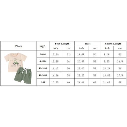 Summer Outfit Set for Boys - Beige