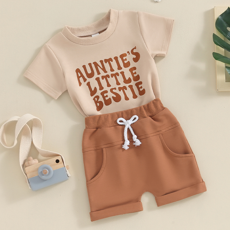 Girl Summer Outfit Set - T-Shirt & Shorts