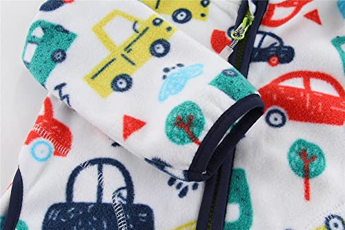 Mud Kingdom Pink Leopard Fleece Jacket for Toddlers