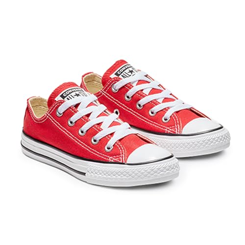 Red Converse Chuck Taylor Low Top Sneakers for Kids