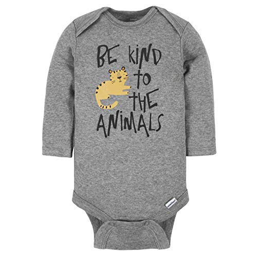 Gerber Baby Boys' 6-Pack Tiger Long-Sleeve Bodysuits