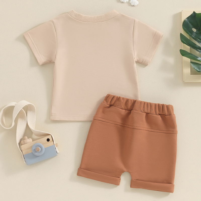 Girl Summer Outfit Set - T-Shirt & Shorts