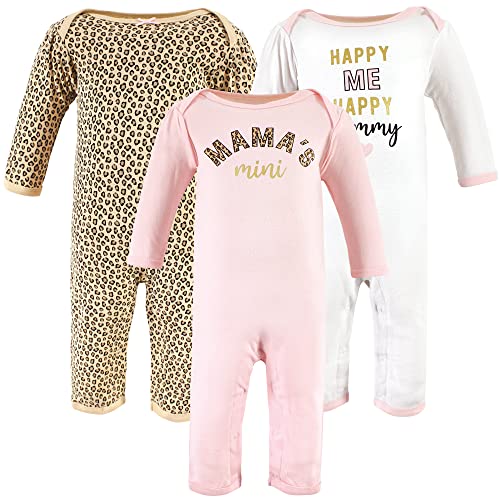 Leopard Print Cotton Coveralls for Babies 6-9 Months