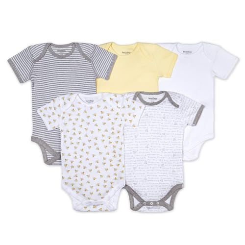 Burt's Bees Baby Organic Cotton Bodysuits 5-Pack