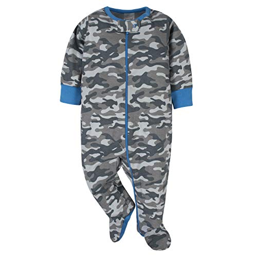 Blue Dino Baby Boys' 4-Pack Footies Set