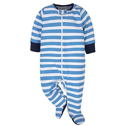Blue Dino Baby Boys' 4-Pack Footies Set