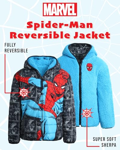 Spider-Man Reversible Puffer Jacket for Boys