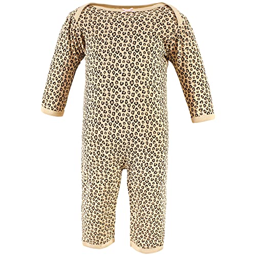 Leopard Print Cotton Coveralls for Babies 6-9 Months