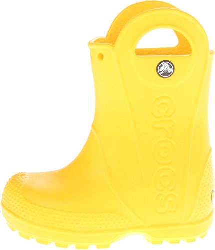 Yellow Crocs Handle It Rain Boots for Kids