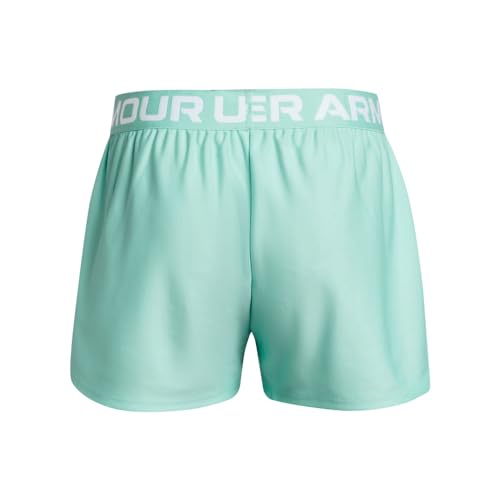 Under Armour Girls Play Up Solid Shorts - Neo Turquoise