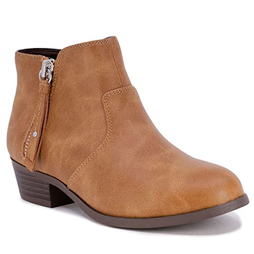 Girls' Black Alley Ankle Boots with Zipper