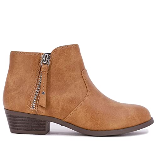 Girls' Black Alley Ankle Boots with Zipper