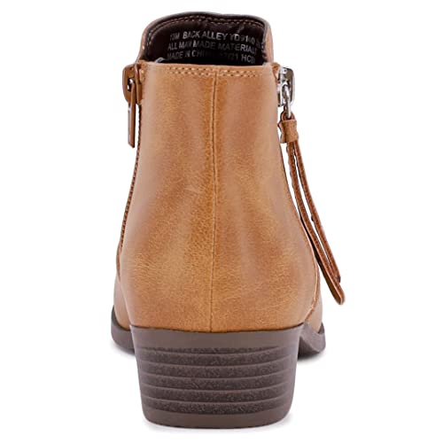 Girls' Black Alley Ankle Boots with Zipper