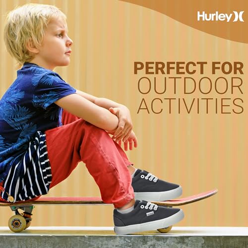 Hurley Marley Kids Lace-Up Canvas Sneakers
