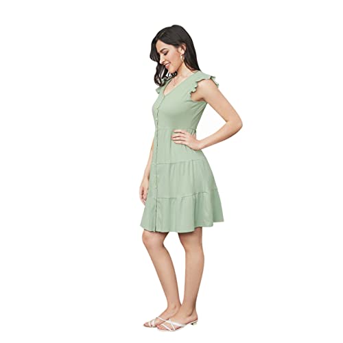 Mint Green Mommy and Me Ruffle Dresses