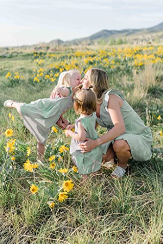 Mint Green Mommy and Me Ruffle Dresses