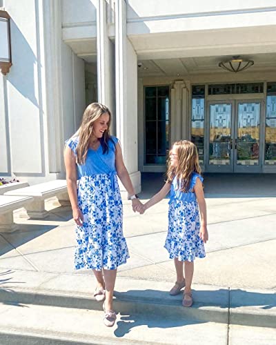 IFFEI Mommy and Me Floral Dress Set 9-12M