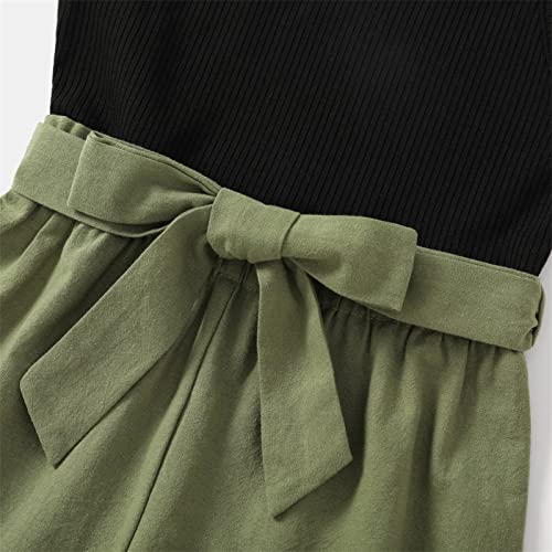 Mom and Me Black Green Tank Jumpsuit