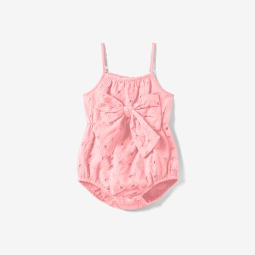 Mommy and Me Pink Spaghetti Strap Dresses