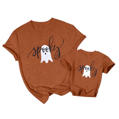 Spooky Ghost Mommy and Me Halloween Shirts