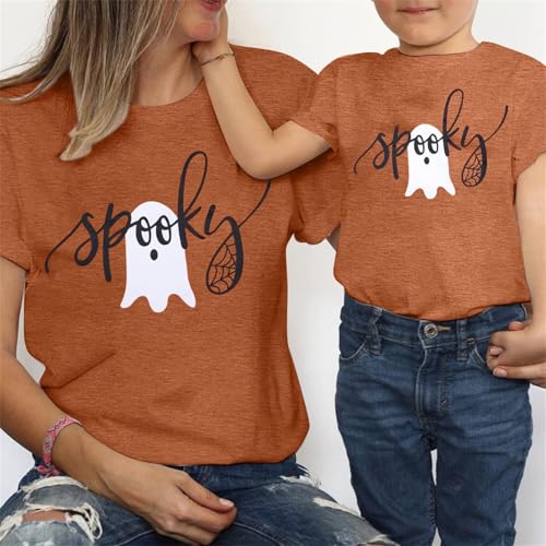 Spooky Ghost Mommy and Me Halloween Shirts