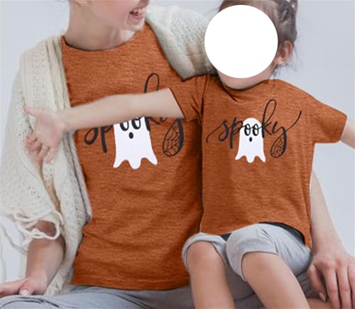 Spooky Ghost Mommy and Me Halloween Shirts
