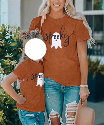 Spooky Ghost Mommy and Me Halloween Shirts
