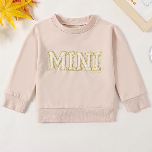 Mama and Mini Beige Matching Sweatshirts Set