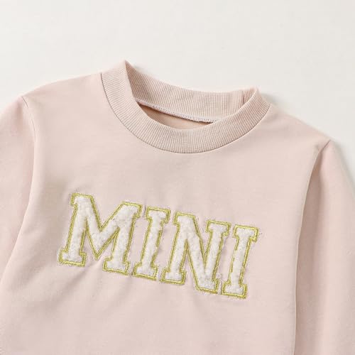 Mama and Mini Beige Matching Sweatshirts Set