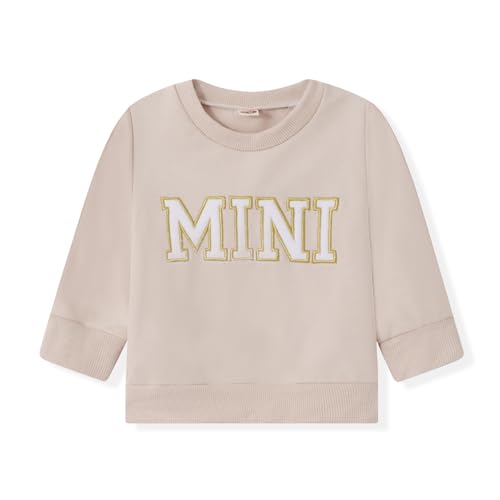 Mama and Mini Beige Matching Sweatshirts Set