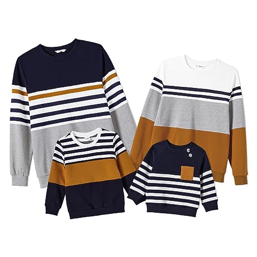 Matching Mommy and Me Colorblock Fall Shirts for Kids