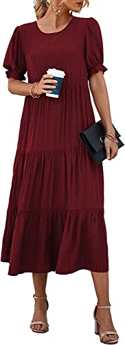 Mommy and Me Burgundy Boho Dresses for Kids