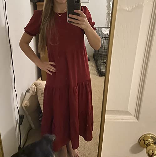 Mommy and Me Burgundy Boho Dresses for Kids