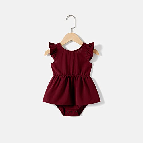 Mommy and Me Burgundy Boho Dresses for Kids