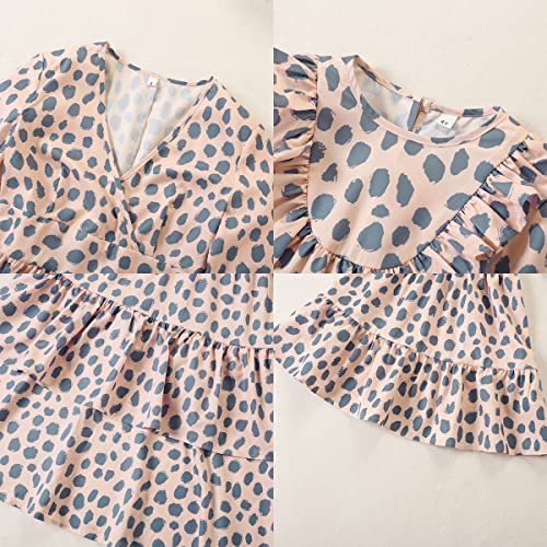 Mother-Daughter Floral Ruffle Midi Dress Set