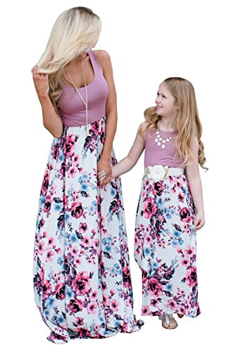 Matching Mommy and Me Floral Maxi Dress
